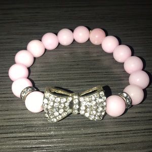 Pink Bow Bracelet